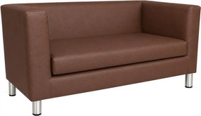Sofa Monaco : Kolor nogi - Chrom, Kolor tkaniny - EKO-SKÓRA - 3D, Typ tkaniny - Eko-skóra , Wysokość nogi - 15 cm