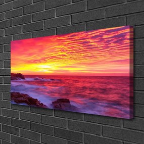Zdjęcie na płótnie Abstrakcyjny Zachód Słońca