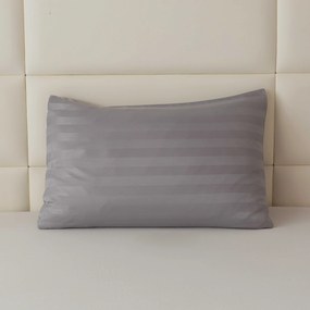 Poszewka na poduszkę JASMINE 50x70 cm jasnoszara, z kieszenią hotelową
