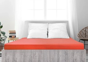PrzytulneMieszkanie.pl Prześcieradło jersey ALVORA 90x200 cm czerwone