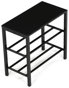 Szafka na buty 83168-42 BK, metal, czarna