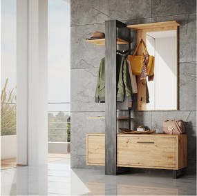 Szafa brązowy 120x40x192 porto