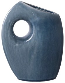 Ciemnoniebieski ceramiczny wazon (wysokość 18 cm) – House Nordic