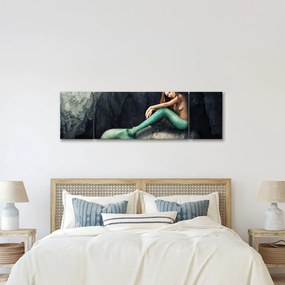 Obraz - Syrenka na skale (170x50 cm)