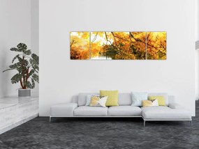 Obraz - Jesienne drzewo (170x50 cm)