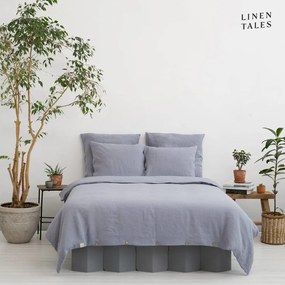 Jasnoszara pościel jednoosobowa z włókna konopnego 135x200 cm – Linen Tales