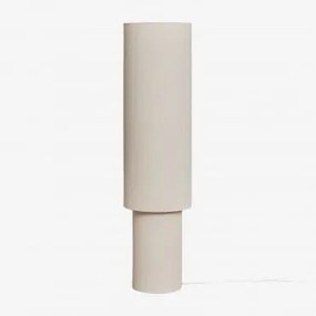 Lampa Podłogowa Gioura Z Lnu I Żelaza Nature & ↑125 Cm - Sklum