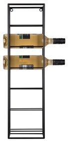 Wieszak na wino SINGLE, na 6 butelek, 66 x 12 x 18 cm