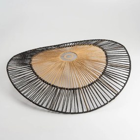 Uniwersalny abażur KERIA, śr. 80 cm, brązowy/czarny