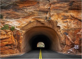 Obraz - tunel w skale (70x50 cm)