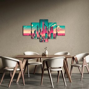 Obraz – Metropolia w stylu pop-art (125x70 cm)