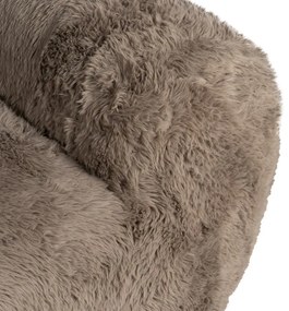 Brązowy fotel Teddy – Ixia