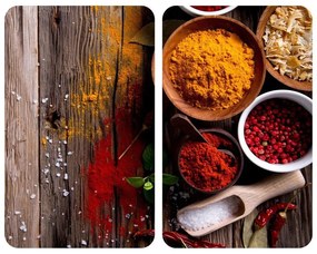 Szklane płyty ochronne SPICE na kuchenkę – 2 sztuki, WENKO