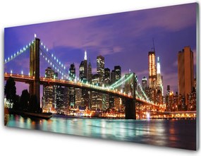 Panel nad blat kuchenny Panorama Mostu O Zmierzchu