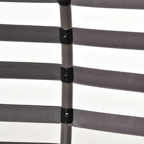 Krzesło skladane krzesło ogrodowe do pracy w domu na dwoje z poduszką i koszem | Aosom PL