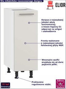 Kaszmirowa dolna szafka kuchenna do zabudowy S2-F79