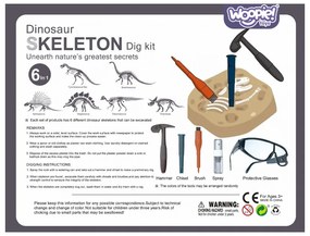 Woopie wykopalisko "mały archeolog" 6 szkieletów dinozaurów