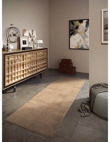 Beżowy wełniany chodnik tkany ręcznie 80x250 cm Charlotte – Villeroy&amp;Boch