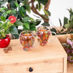 4Home Szklanka termiczna Flowers Hot&Cool 350 ml, 2 szt.