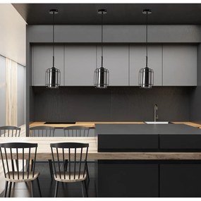 Czarna lampa wisząca ø 15 cm Jonera – Candellux Lighting