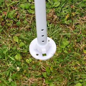 Namiot imprezowy 3×3 m – biały PE, 2 ścianki z oknami