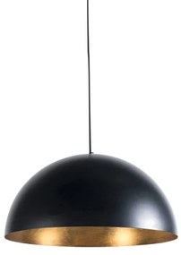 Industrialna lampa wisząca czarno-złota 50 cm - Magna Eco Nowoczesny Oswietlenie wewnetrzne