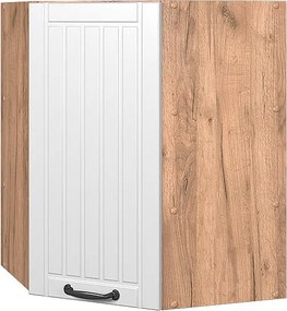 Szafka wisząca narożna biały domek wiejski 57x34.1x72 fame-line