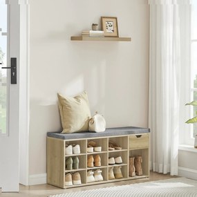 Siedzisko z szafką na buty i szulfadą dąb artisan F2-T86