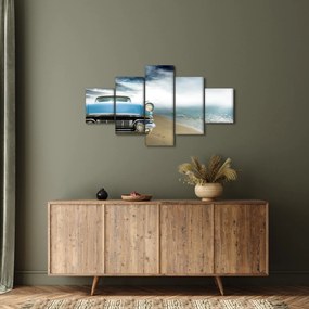Obraz - Kabriolet w stylu vintage (125x70 cm)