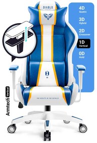 Fotel Gamingowy Diablo X-One 2.0 Small: Aqua Blue