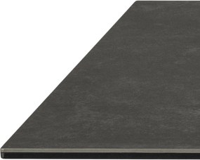 Czarny stół z ceramicznym blatem Heaven 160x90