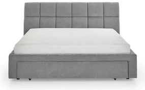 Szare tapicerowane łóżko dwuosobowe bez stelaża 180x200 cm Canyon – Meise Möbel