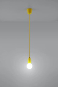 Żółta lampa wisząca w stylu industrialnym - EX541-Diegi