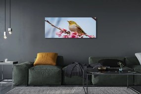 Obraz na płótnie Samotny Ptak na Gałęzi