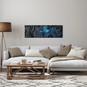 Obraz - Spojrzenie do wnętrza (z zegarem) (90x30 cm)