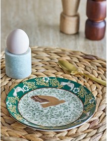 Zielony kamionkowy talerz deserowy ø 16 cm Hezha – Bloomingville
