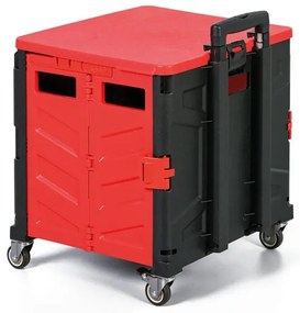 Składany wózek na zakupy 30L, nośność 30 kg, 4 koła obrotowe