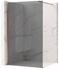 Kabina prysznicowa Walk-In Rea Flexi Grey / Brush Copper 90