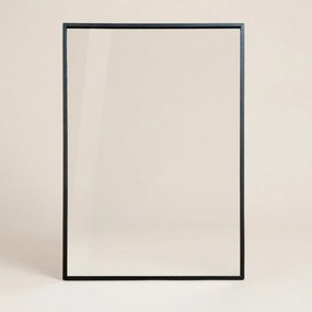 Prostokatne lustro wiszące AXION, 60 x 40 cm, czarne