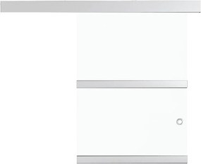 Drzwi Przesuwne Szklane ESG Aluminium 76x205 cm - Elegancki Design, Cicha Otwieranie, Lekkość, Obfitość Światła