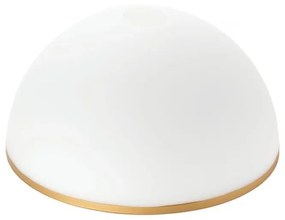 Szkło zamienne do żyrandoli i lamp podłogowych OLD LAMP E27 śr. 30 cm biały/złoty