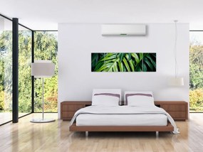 Obraz - Tropikalne liście (170x50 cm)