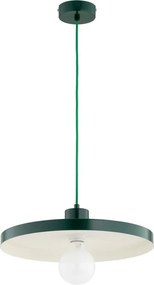 Lampa wisząca na przewodzie ETERI 1xE27/15W/230V zielona
