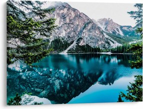 Obraz jeziora w Alpach (70x50 cm)