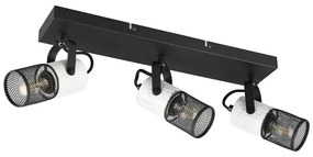 Czarno-biały kinkiet ø 9 cm Tosh – Trio