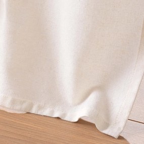 Biało-brązowa zasłona z mieszanki juty 140x240 cm Cirrus – douceur d'intérieur
