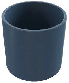 Umywalka betonowa nablatowa okrągła bez otworu na baterię 41 x 40 cm BENE | różne kolory : Kolor - Niebieski denim