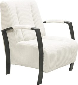 Nowoczesny fotel Looft w kolorze białym-ponadczasowy styl