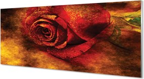 Panel szklany do Kuchni Malarski Obraz Róży