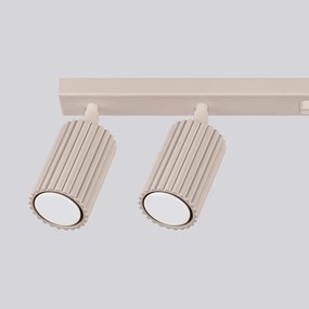Listwa oświetleniowa 6-punktowa KARBON 6L taupe ryflowana SOLLUX  LIGHTING